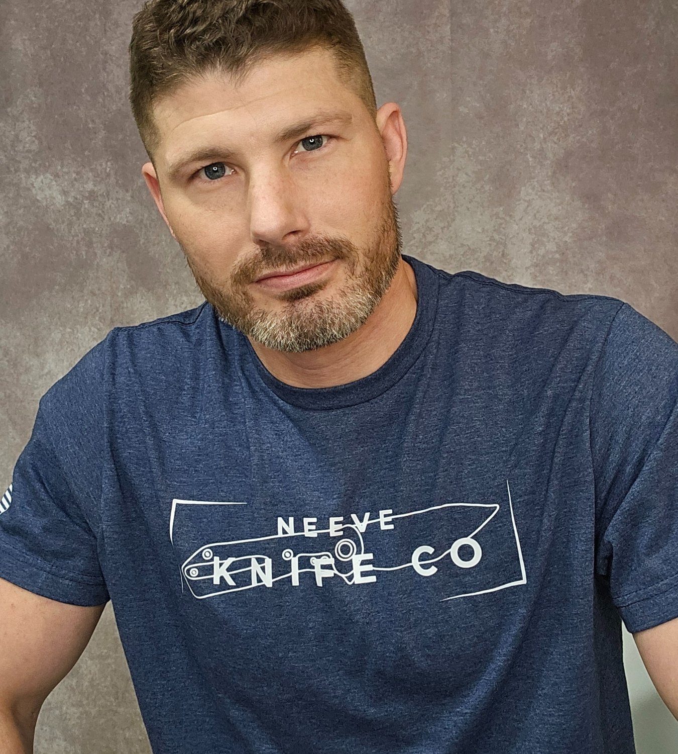 Knife Schematic Tee - Blue